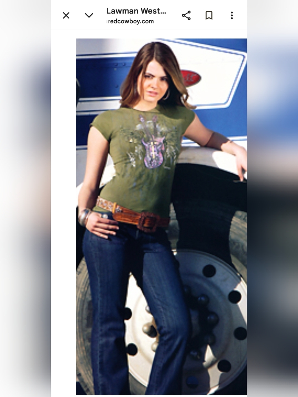 New! Vintage Y2K Western Lawman Jeans with Rhinestones Superior Slim Fit Sz 9/34